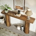 thumbnail image 6 of Fnova 63" Farmhouse Entryway Console Table, Modern Wood Narrow Long Sofa Table for Living Room, Hallway, Entrance, Foyer, 6 of 14