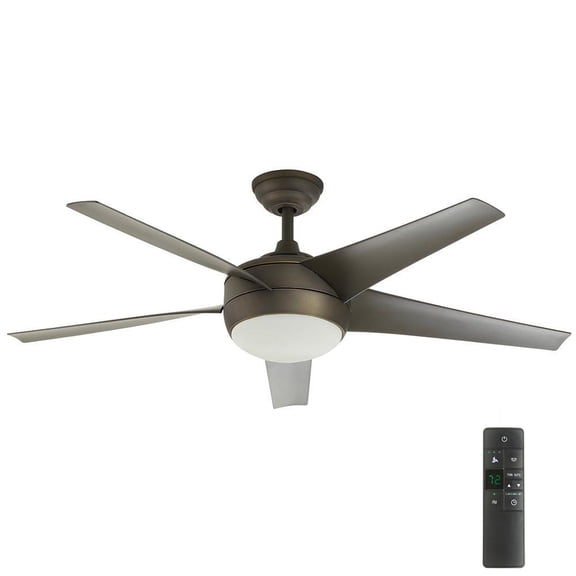 Home Decorators Windward IV 52 in. LED Oil-Rubbed Bronze Ceiling Fan 26661 - New