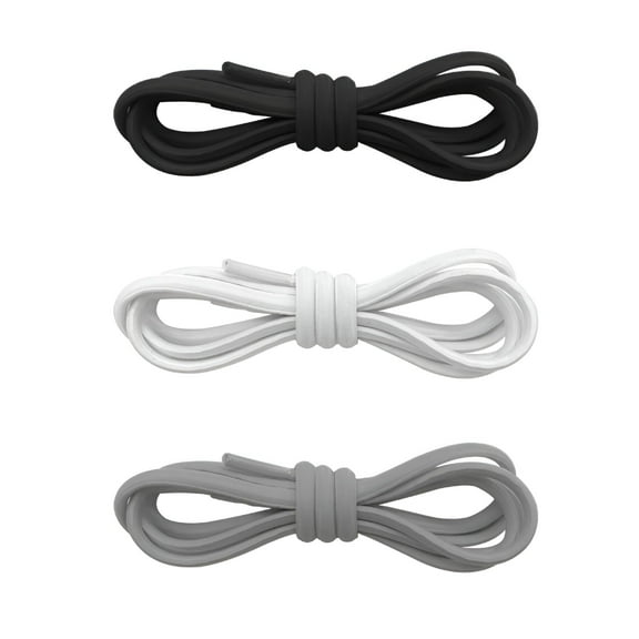 VANIDO 3 Pairs Elastic Shoe Laces Replacement Laces for Running Shoes Stretch Replacement Shoestrings Mens Work Boot Shoelaces Kids Shoelaces 38 No Lace Shoelaces for Kids Shoelaces No Tie Satin