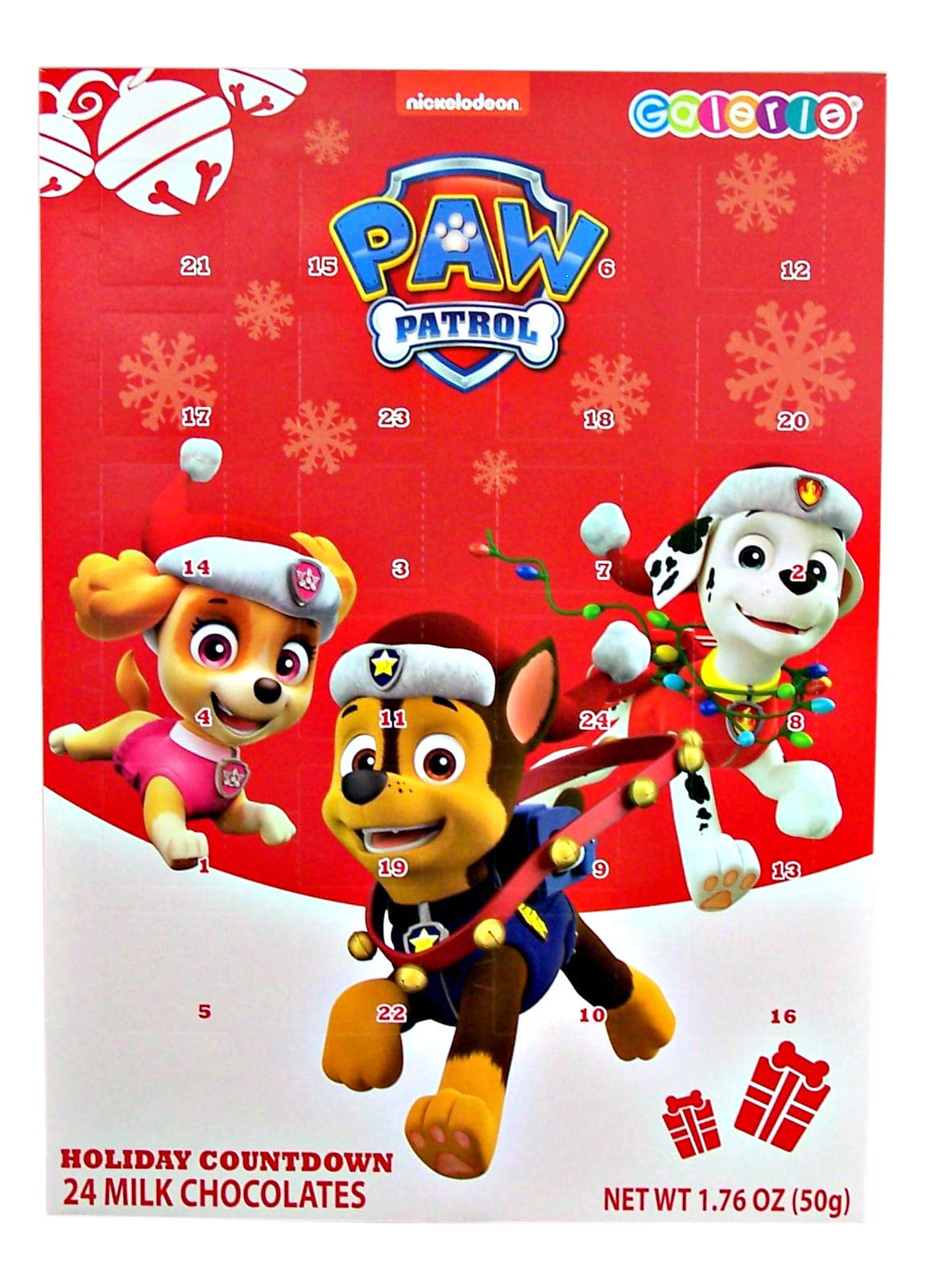 Frankford Paw Patrol Advent Calendar Chocolate Candy Filled Countdown Set of 2
