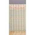 thumbnail image 2 of Peach Pink Room Decor Embroidery Sheer Valence Window Curtain Drapes 60x90+18" (1, Peach Pink Curtain), 2 of 3