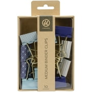 Medium Binder Clips 10/Pkg-Assorted