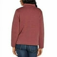 thumbnail image 4 of Three Dots Women's Size XL, Quilted Step Hem Knit Jacket, Heather Tibetan Red, 4 of 4