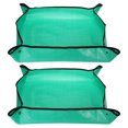 thumbnail image 1 of Mat de Replantación Uxcell, 39.4" x 39.4" Mat de Trasplante Impermeable, Bandeja de Macetas, Paquete de 2, 1 of 1