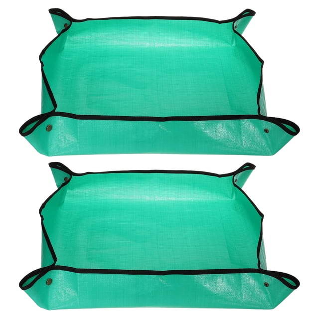 Mat de Replantación Uxcell, 39.4" x 39.4" Mat de Trasplante Impermeable, Bandeja de Macetas, Paquete de 2