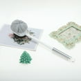 thumbnail image 6 of Unique Bargains 1 Pc Double Sided Transparent Handle Bath Brush for Bathroom 16.93"x4.13"x3.94" White Clear, 6 of 6