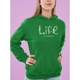 thumbnail image 2 of Life Is Beggining Daisies Hoodie Women -Image by Shutterstock, Female x-Large, 2 of 4