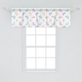 thumbnail image 2 of Ambesonne Butterfly Window Valance, Doodle Style Colorful, 54" X 18", Multicolor, 2 of 3
