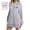 Grey, variant on The Warmy Oversized Hoodie Dress For Women Casual Drawstring Long Sweatshirt With Pocket Fashion Split Hem Long Sleeve Women's plus Size Short Dresses Formal Gowns for Women plus Size plus Size