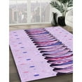 thumbnail image 2 of Ahgly Company Indoor Rectangle Patterned MediumOrchid Purple Area Rugs, 8' x 12', 2 of 6