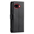 thumbnail image 4 of Wallet Case for Google Pixel 9a 6.3-inch, Litchi Leather Flip Zipper Purse Cover with Card Holder, Detachable Wristlet, Kickstand Shockproof Protective Phone Case,Black,For Google Pixel 9a, 4 of 9