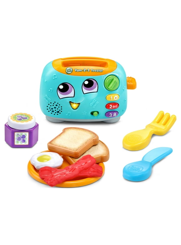 LeapFrog Yum-2-3 Toaster, Multicolor Imaginative Play Learning Toy for Toddlers