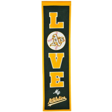 Oakland Athletics 8'' x 32'' Love Banner