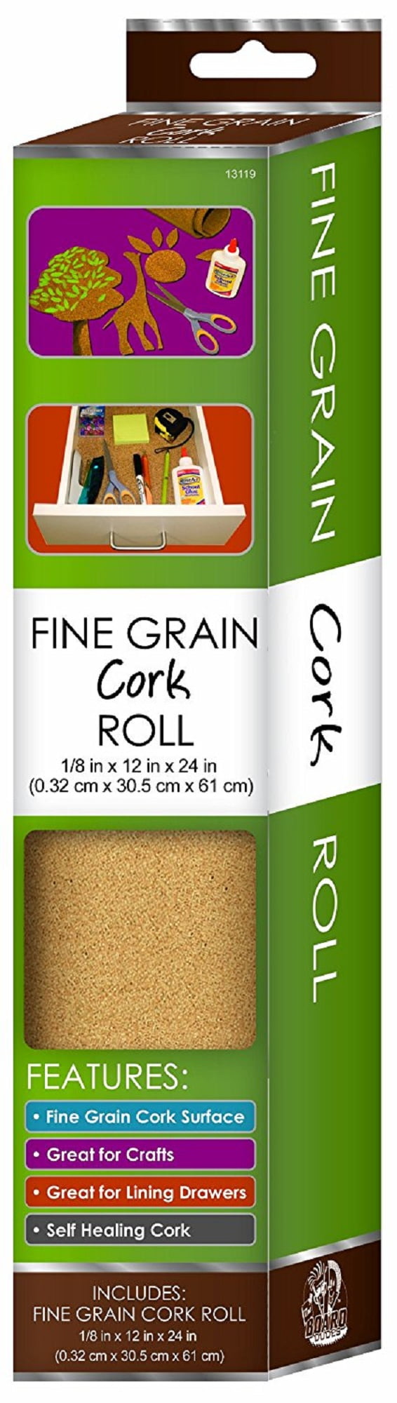 The Board Dudes Fine Grain Cork Board 