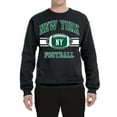 thumbnail image 2 of City of New York NYJ American Football Fantasy Fan Sports Unisex Crewneck Graphic Sweatshirt, Black, 3XL, 2 of 3
