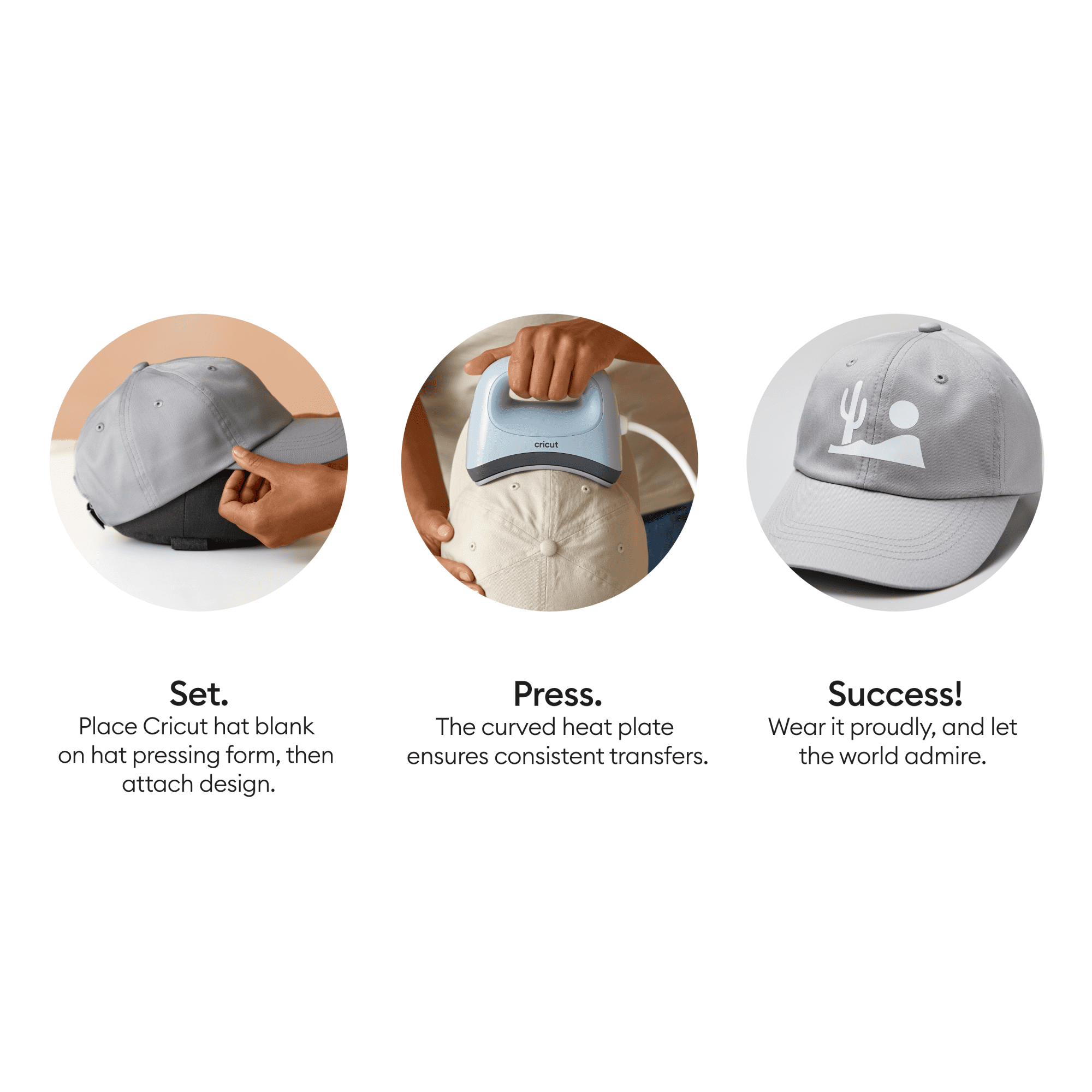 Cricut® Blank Baseball Cap, Gray (1 ct)