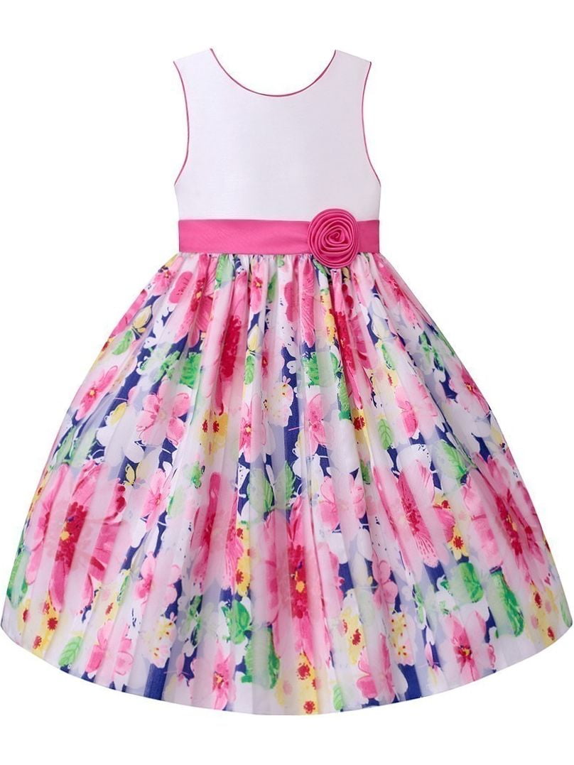 pink and blue easter dress