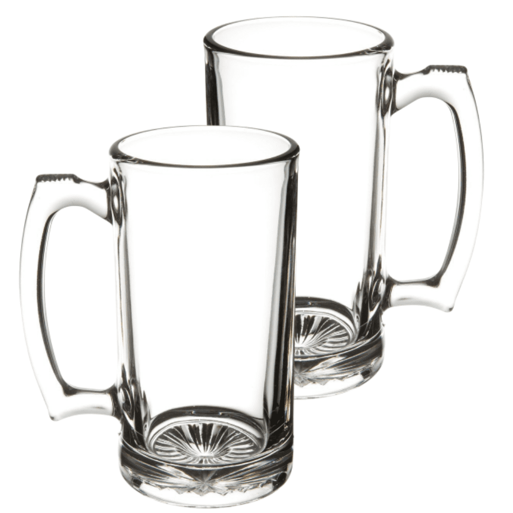 Beer Glasses, Glass Mugs With Handle 770ml, Large Beer Glasses For Freezer,  Beer Cups Drinking Glasses Set of 4