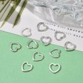 thumbnail image 4 of 100pc Tibetan Style Linking Rings Heart Cadmium Free & Nickel Free & Lead Free Silver 10x10x1mm, 4 of 4