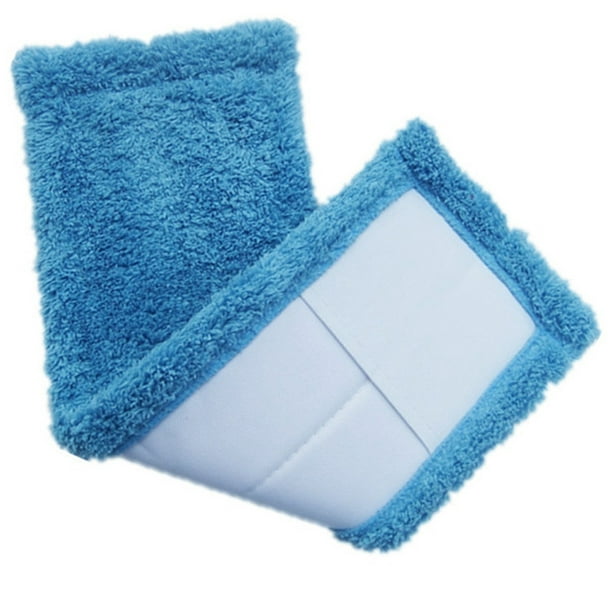 Microfibre Dust Mop Recharge Mop Head Covers Remplacement Coral Velvet Mop  Pad pour le nettoyage domestique (Bleu) 