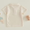 thumbnail image 3 of Splozh Toddler Boy Shirts 6 12 18 24 Months 2T 3T 4T Basic Crewneck Solid Color Shirts Summer Casual Outfits Toddler Boy Short Sleeve Shirt,Beige,18-24 Months, 3 of 6