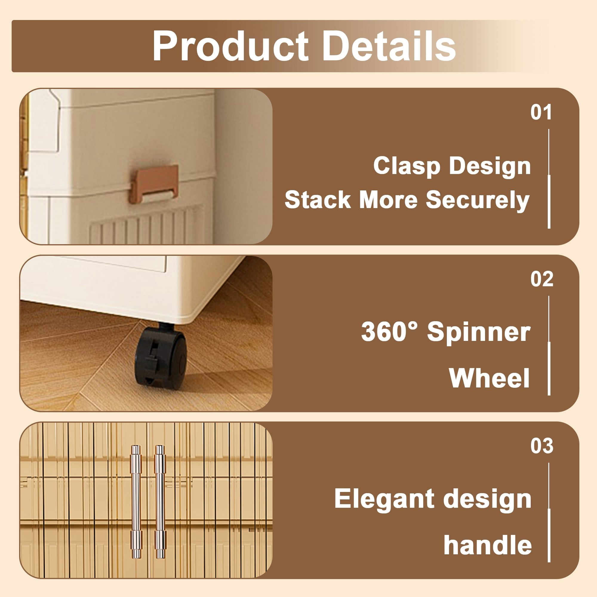 Resenkos Portable Wardrobe Closet Storage Organizer For Clothes,Clothes Dresser, 9 Magnetic Doors-9 Cubes & 2 Hanging Rod,6 pcs hangers, Cream White