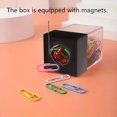 thumbnail image 6 of Transparent Desktop Paper Clip Dispenser Desk Organizer Adorable Storage Containers For Supplies Accessories, 6 of 6
