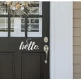 thumbnail image 3 of Hello Lower Case Vinyl Lettering Art Wall Sticker Decals Entry Welcome Home Decor Quote Opt 2 14x8-Inch Light Gray, 3 of 5