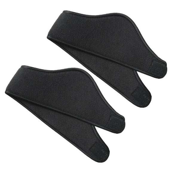 ifundom 2Pcs Outdoor Ear Warmers Black Stretchy Headband for Winter Sports and Cold Wind Protection