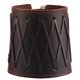thumbnail image 1 of Brazaletes de cuero PU con diseño de guantelete Steampunk y hebilla ajustable. Marrón A, 1 of 9