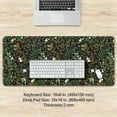 thumbnail image 2 of Botanical Art Nouveau Desk Mat - Sage Green Floral And Plant Detailed Design - Ideal Cute Office Decor & Extended Keyboard Mat, Cottage Core Mouse Pad XXL, Flower Desktop Mat Pad, 2 of 8