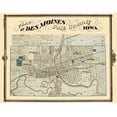 thumbnail image 2 of Andreas 24x20 Black Ornate Wood Framed with Double Matting Museum Art Print Titled - Des Moines Iowa Landowner - Andreas 1875, 2 of 4