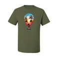 thumbnail image 2 of Wild Bobby, Summer Beach Destination, Streetwear, Men Graphic Tees, Military Green, Medium, 2 of 3