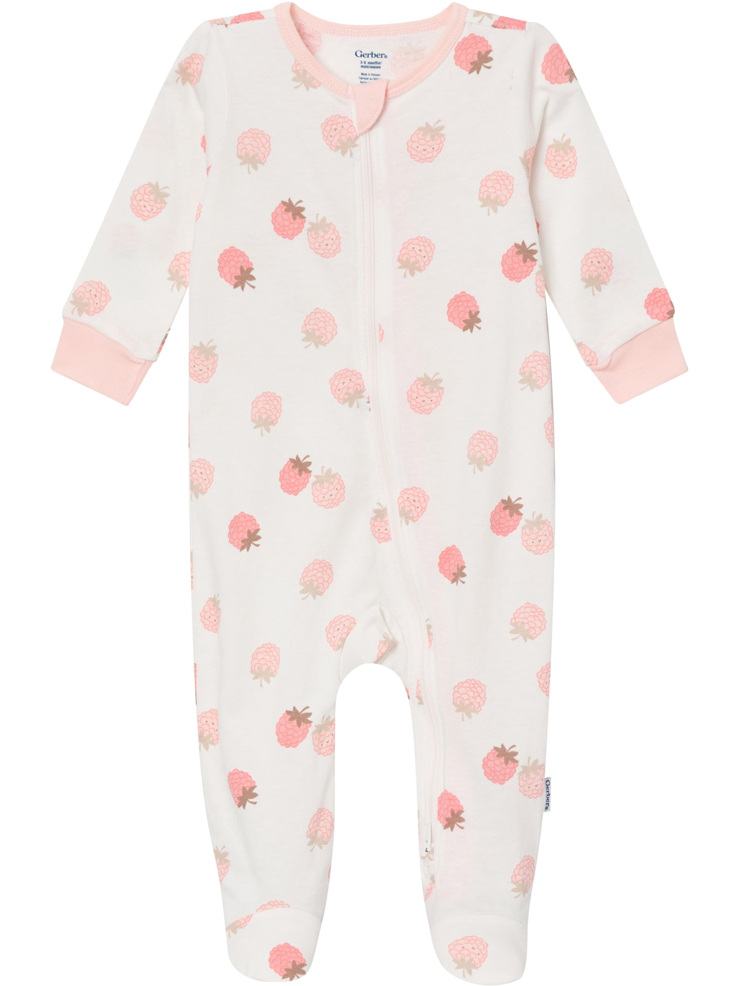 Gerber Baby Neutral Sleep N´ Play 2-Way Zipper Footed Pajamas, 4-Pack, Sizes, Newborn - 6/9 Months