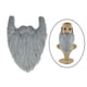 thumbnail image 5 of Suministros para fiestas de disfraces de bigote, barba postiza larga, accesorio facial para adultos y niños. Gris, 5 of 9