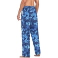 thumbnail image 6 of FREEAMG Navy Camouflage Pajama Pants for Men, Men's Separate Bottoms, Pure Cotton Comfortable Lounge Pants for Men（163）, 6 of 7