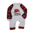thumbnail image 5 of KHONTS Family Christmas Pajamas Sets Cute Graphic Long Sleeve Plaid Shirt and Pajama Pants Xmas Loungewear Sets 2-Baby 30, 5 of 5