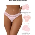 thumbnail image 4 of ohyeahlady Women's Lace G-String Thong Panties Tangas Plus Size Underwear V String, 4 of 7