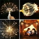 thumbnail image 5 of Guirnalda de luces LED impermeables con control remoto | 120 bombillas de luz blanca cálida | 8 modos de flash | Funciona con pilas para decoración de bodas, fiestas y eventos en interiores y, 5 of 6