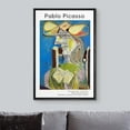 thumbnail image 2 of IDEA4WALL Framed Canvas Art Wall Decor Dora, Seated Woman by Pablo Picasso Historic Cultural Oil Painting Fine Art Abstract Contemporary Colorful for Dorm Home Office - 16"x24" Black, 2 of 5