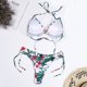 thumbnail image 4 of Traje de baño cómodo para mujer con correa de cordones con estampado de flores con estilo para mujer OAVQHLG3B Store  lin121212, 4 of 4