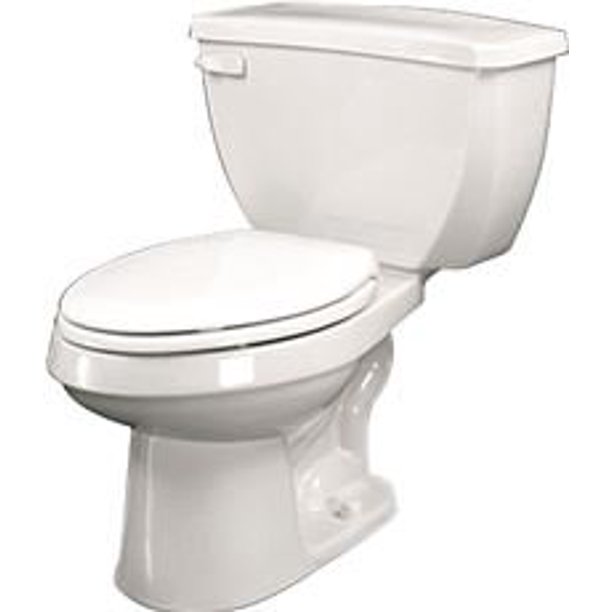 GERBER MAXWELL SIPHON JET TOILET BOWL, ELONGATED ADA, 1.6 GPF/1.28 GPF