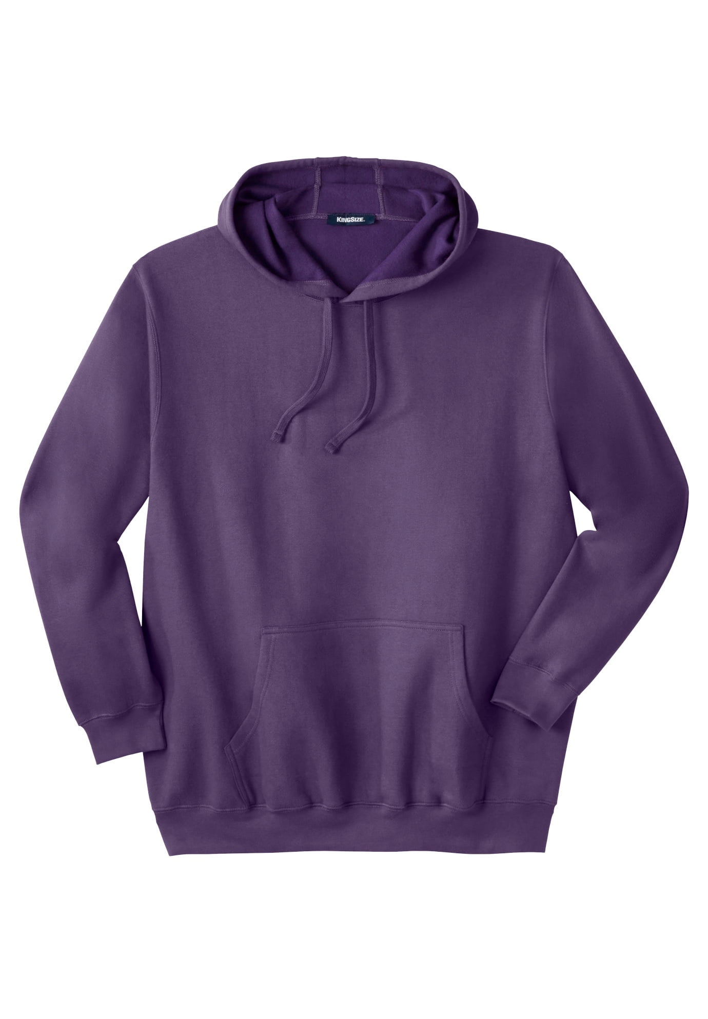 KingSize Mens Big & Tall Sherpa-Lined Pullover Hoodie 