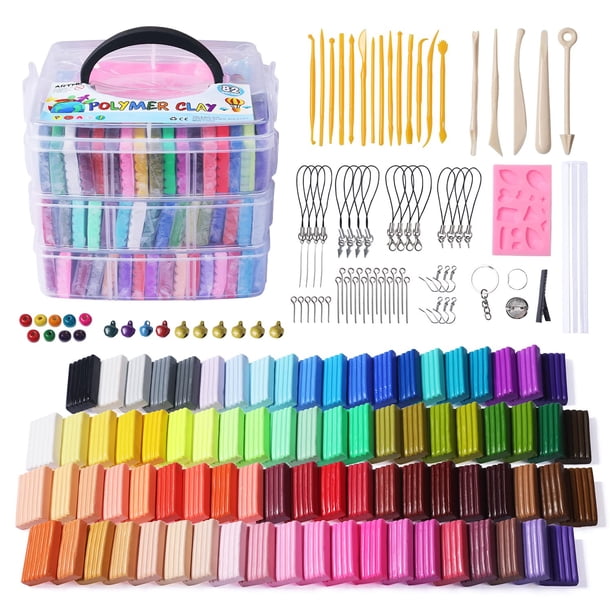 Kit de arcilla polimérica Artme de 82 colores con herramientas y accesorios