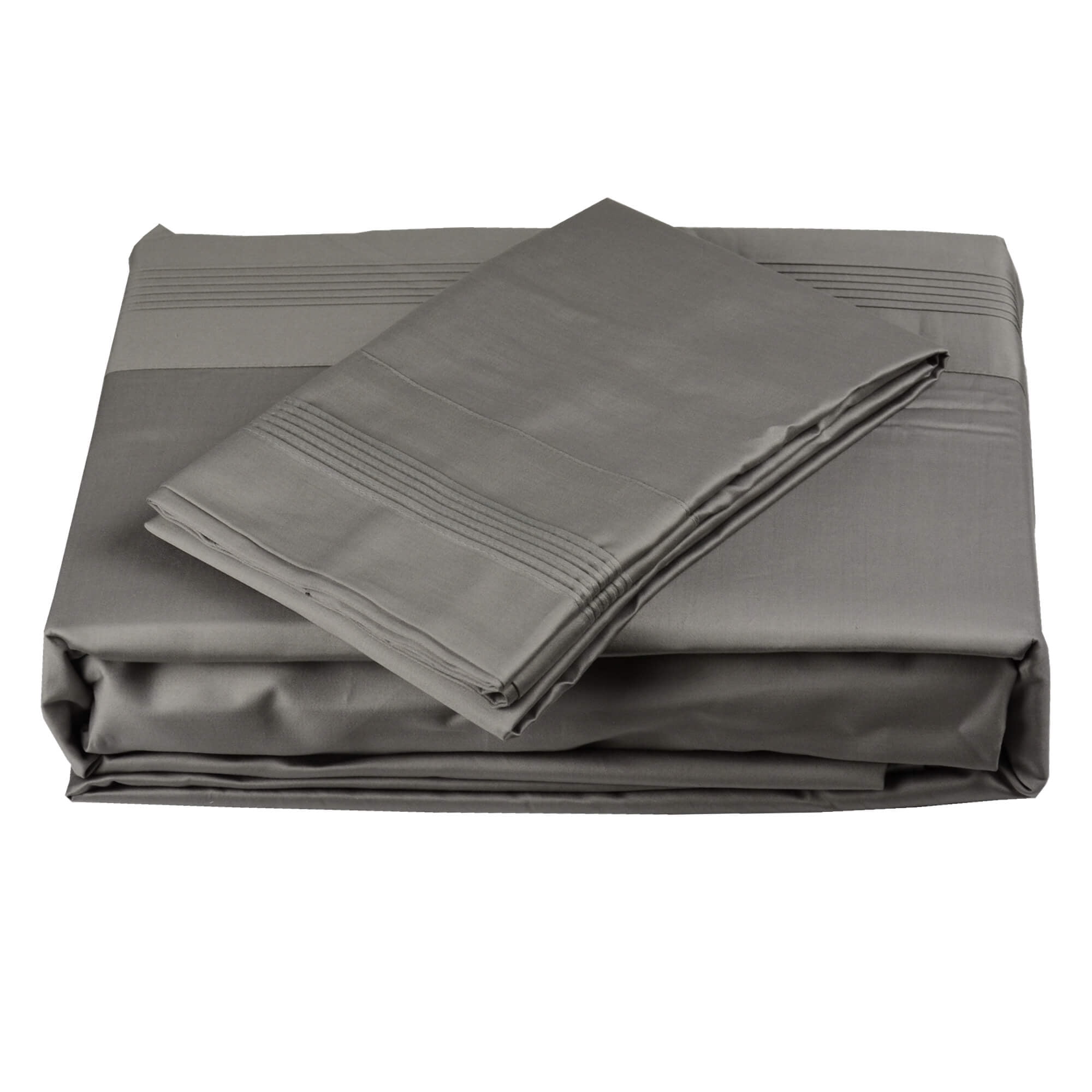 North Home 600 Thread Count 100 Combed Cotton Sheet Set GREY Walmart Canada