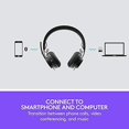 thumbnail image 3 of Logitech Zone Bluetooth On-Ear Active Noise Canceling Headset for Microsoft Teams, 3 of 9