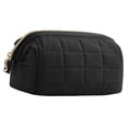 thumbnail image 1 of Bolsa de maquillaje de gran capacidad, organizador de maquillaje de viaje, neceser portátil Negro, 1 of 8