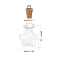 thumbnail image 2 of Mini Glass Bottles with Cork Pentacle Shape Wishing Bottle, 20 Pieces, 2 of 6