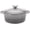 Gray, variant on ANHXN Enameled Cast Iron Dutch Oven Navy Enamel Coating Pot with Lid | Cast Iron with Even Heat Distribution | Easy Grip to Handles & Multipurpose