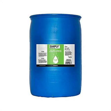 SMPLY. Vegetable Glycerin & Propylene Glycol Blend - 70/30 Ratio - USP 55 Gallon